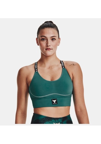 Under Armour Kadın Project Rock Infinity Mid Spor Sütyeni 1373590-722 Siyah
