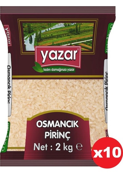 Yazar Osmancık Pirinç 10 x 2 KG