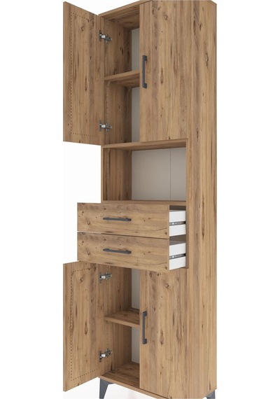 Arges Dolap 4 Raflı 2 Çekmeceli 4 Kapaklı 60x30x221 Çam-çam Çam Arges Dolap 4 Raflı 2 Çekmeceli 4 Kapaklı 60x30x221 Çam-çam Çam