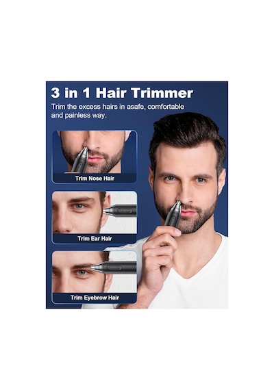Gt-2220a Taşınabilir Usb Şarj Edilebilir Burun Kulak Kıl Alma Kılı Kesme Makinesi Nose Hair Machine