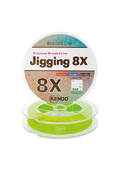 Kendo 300M Jigging 8X 8 Kat Örgü Ip Misina Dynema Yeşil