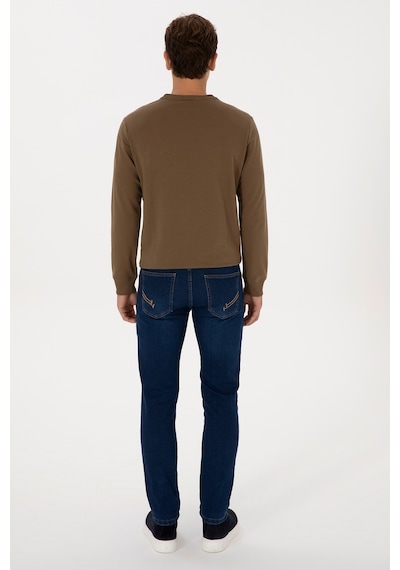U.S. Polo Assn. Erkek Koyu Mavi Slim Fit Jean Pantolon 50316552-DN0023