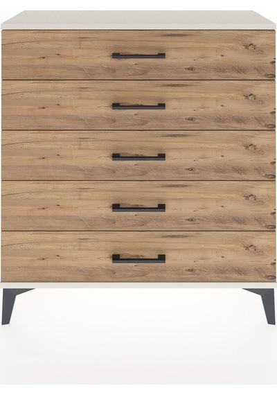 Arges Şifonyer 5 Çekmeceli 88x30x96 Aytaşı-çam Aytaşı