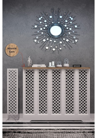 Dekoratif Petek Dolabı Kalorifer Peteği Kapatma Ünitesi Modern Tasarım İç Ölçü 96 Cm Dış Ölçü 100 Cm Petek 96 Beyaz Üstü Çam D3 Dekoratif Petek Dolabı Kalorifer Peteği Kapatma Ünitesi Modern Tasarım İç Ölçü 96 Cm Dış Ölçü 100 Cm Petek 96 Beyaz Üstü Çam D3