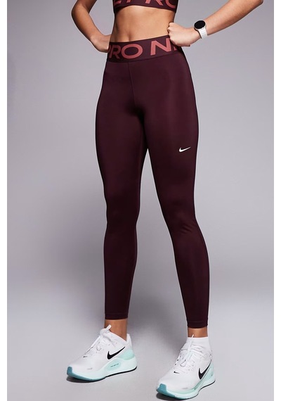 Nike Pro Sculpt Dri Fit High Rise Full Length Leggings Kadın Yüksek Bel Antrenman Tayt Bordo