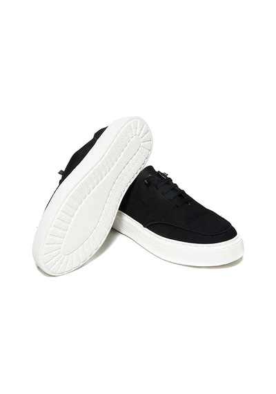 Bestello Bağcıklı Poli Taban Casual 036-16500 Erkek Ayakkabı Siyah Nubuk