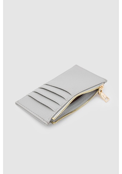 Shule Bags Linn Dokulu Kadın Kartlık Gri