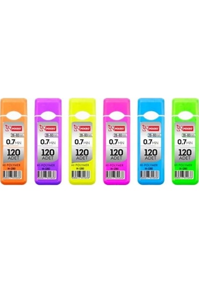 M-1260 Hi Polymer 60 Mm 0.7 Kalem Ucu 120 Li 1 Tüp