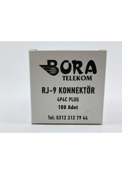 Rj-9 4P4C Soket (1 Kutu 100 Adet) ( Ürün Adınıza Faturalı )