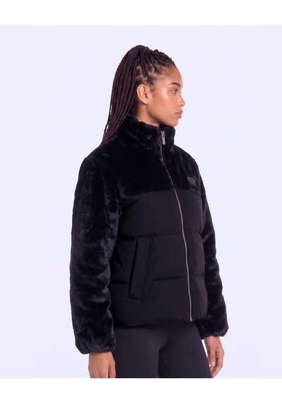 Kappa Elena Kadın Siyah Regular Sherpa Mont