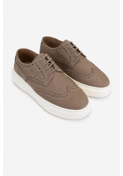 Valmenti Erkek Hakiki Deri Vizon Nubuk Sneakers & Spor Ayakkabı 871 1207 Erk Erk Y25 Vızon Nbk Vizon