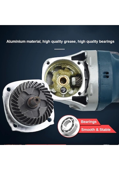 900w Avuç Taşlama Makinesi 100/115mm Spral Taşlma Slikon Kordonlu Sökme Anahtarlı