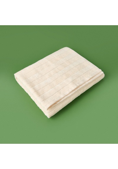Soft Kadife Banyo Havlusu - Ekru - 70x140 Cm Renkli