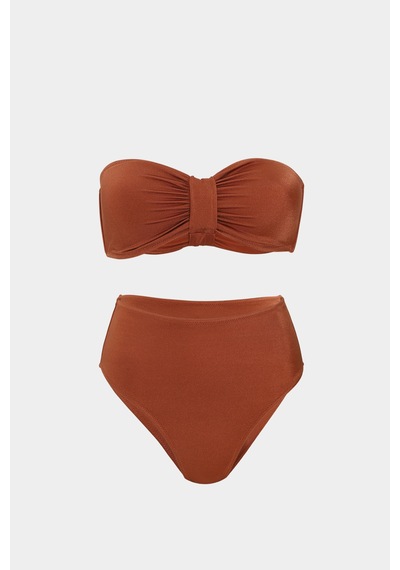 Açelyaokcu Premium Straplez Clementıa Fit Kadın Bikini Altı Kiremit