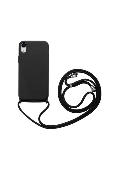 Apple Uyumlu iPhone Xr 6.1 Kılıf Zore Ropi Kapak Siyah