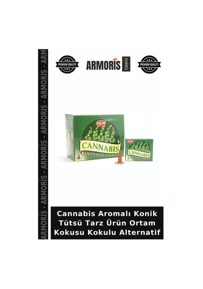 Cannabis Aromalı Konik Tütsü Tarz Ürün Ortam Kokusu Kokulu Alternatif