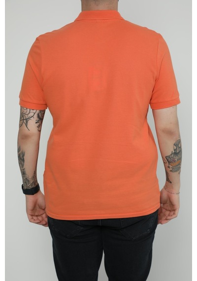 Hscstore Erkek Polo Yakalı Turuncu Tişört- 8420-turuncu Turuncu