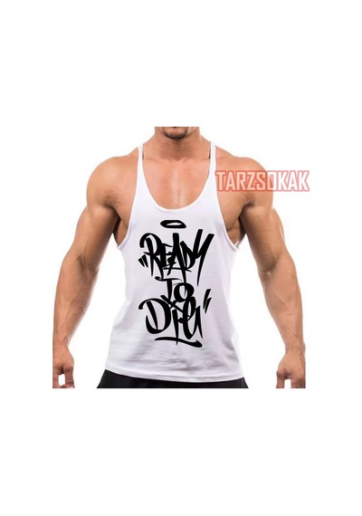 Tarzsokak Gym Tank Top Fitness Sporcu Atleti Gym21 Beyaz