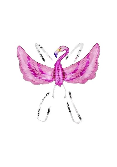 Kanatlı Flamingo Folyo Balon 96x51 Cm