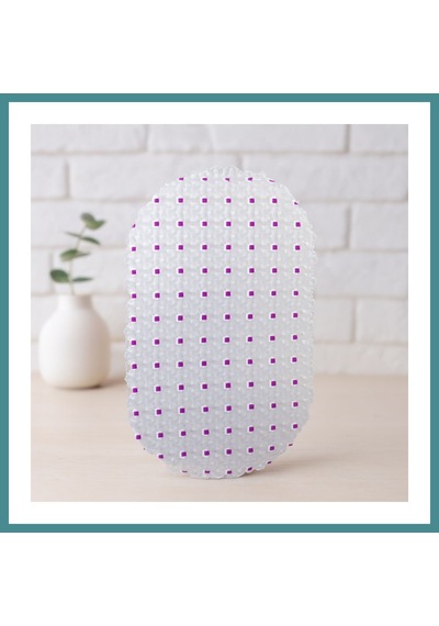 Trendexa Oval Eko Pvc Kaydırmaz Banyo Paspası Mac Çok Renkli