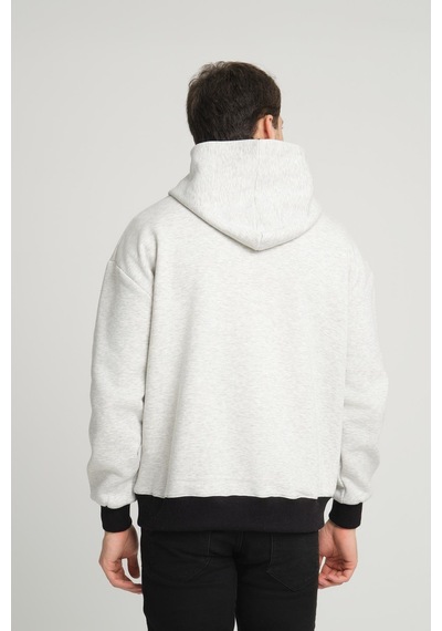 Alexandergardi Alexandergardı Kangru Cepli Kapişonlu Sweatshirt E23-00176 Gri