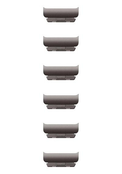 Apple Watch Uyumlu Band - 46 Mm Baklalı Model Arduvaz Bilezik Kiti Sku: Zeus8690010115812