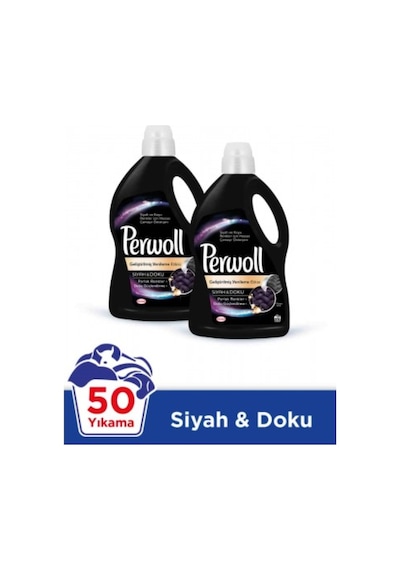 Perwoll Siyah Doku Sıvı Çamaşır Deterjanı 50 Yıkama 2 x 3 L