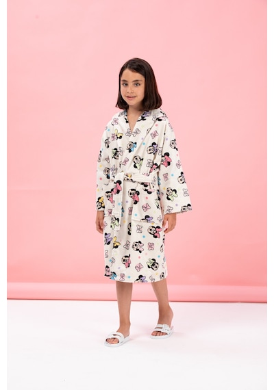 Özdilek Lisanslı Çocuk Bornozu 9/10 Yaş-minnie Mouse Colors Krem Krem