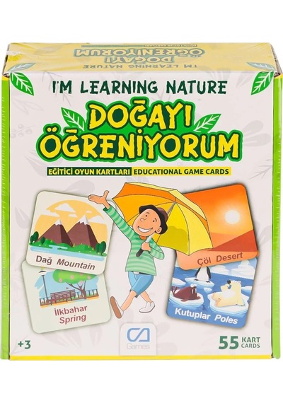 Caegt-5053 Doğayı Öğreniyorum Eğitici Oyun Kartları