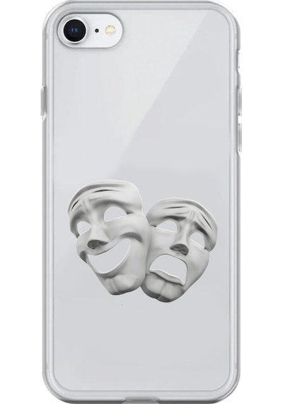 Apple Uyumlu iPhone 6s Plus Şeffaf Kılıf Estetik Yüz 7 Tasarımlı