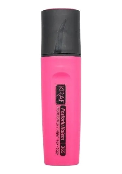 Kraf-cockscomb Red-fosforlu İşaretleme Kalemi Fosforlu Pembe