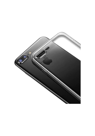 Apple, Uyumlu iPhone 8 Plus Kılıf Lüx Şeffaf Silikon