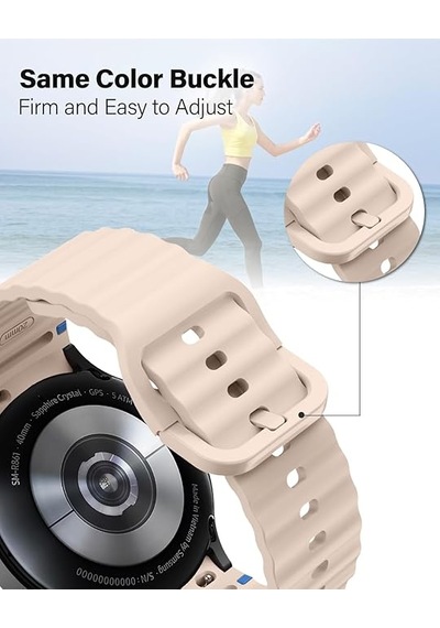 Xiaomi Redmi Watch 5 Active/lite 22mm Kordon Dekoratif Örgü Çizgili Spor Silikon Kayış