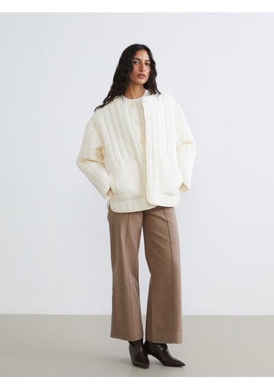 Lcw Modest Sarı Bisiklet Yaka Oversize Kadın Ceket
