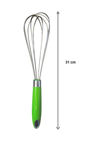 Kalın Telli, Kalın Saplı Çırpıcı 31 Cm Yeşil Metal Diğer