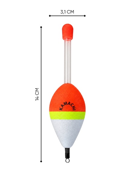 Işık Tüplü Olta Şamandırası - Kamachi - 6020 - 5 Adet - 20 Gr