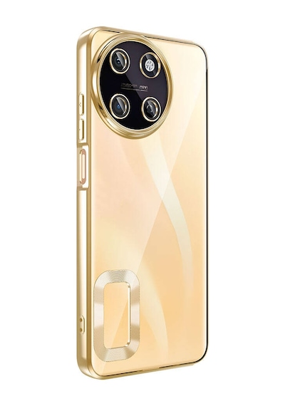 Nourthkiingdom Realme 11 4g Kılıf Kamera Korumalı Logo Gösteren Nrtk Omega Kapak - Gümüş Gümüş