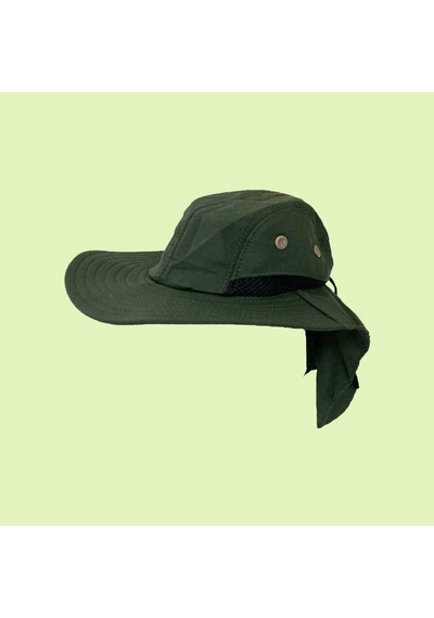 Haki Renkli Ayarlanabilir Özellikli Outdoor Bahçe - Safari Şapkas