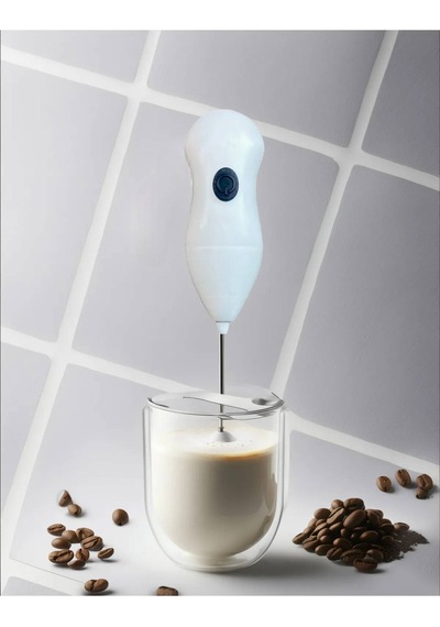 Süt, Kahve, Yumurta, Sos, Krema Köpürtücü. Kablosuz, Pilli. Barista Köpüğü-beyaz Plastik Diğer