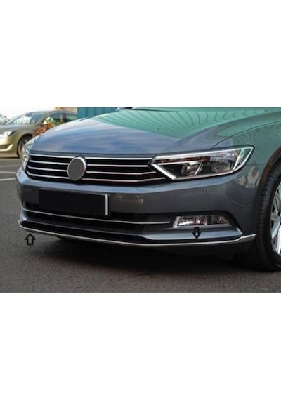 Vw Passat B8 Krom Ön Tampon Çıtası 2015-2019 P.Çelik 3 Prç