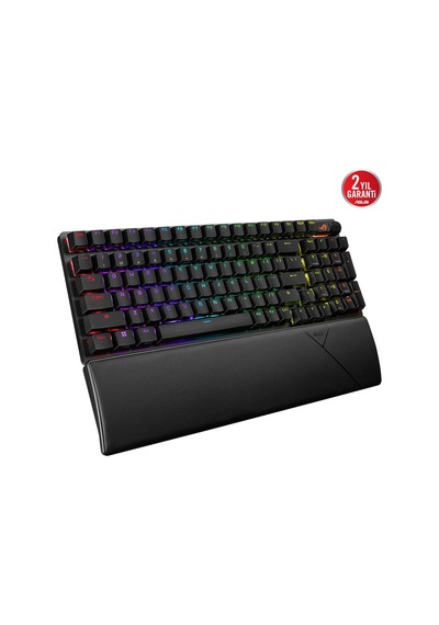 Asus Rog Strıx Scope Iı 96 Wl/nx Snow/abs/tr Wıreless Oyuncu Klavyesi 3 Farklı Bağlantı Türkçe Tuş Dizilimi 2.4ghz Rf, Bluetooth, Kablolu Rog Nx Sno