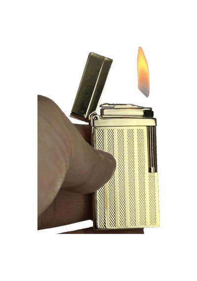 Dupont Tarz Yandan Çarklı Metal Çakmak Altın Metal