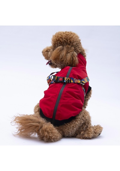Kırmızı Nuuk Yelek Köpek Yeleği Köpek Kıyafeti Köpek Yağmurluk