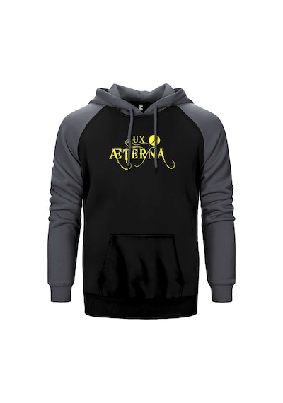 Metallica Lux Æterna Logo Gri Renk Reglan Kol Kapşonlu Sweatshirt Gri