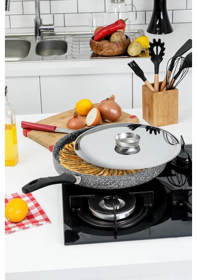 Taç Ultra Granit Balık Tavası 34 Cm Tac-3479 - Gri