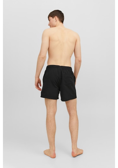 Jack & Jones Jpstfıjı Jjswım Solıd Ly Siyah Erkek Deniz Şortu 000000000101927803 Siyah