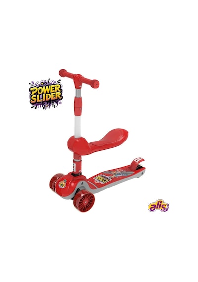 Aliş Power Slider Oturaklı Kırmızı Çocuk Scooter 2+ Yaş Turuncu