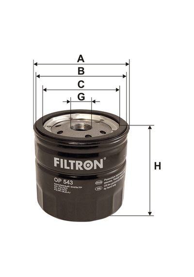 Filtron Ford Tourneo Connect 1.8 Tdci Yağ Filtresi 2002-2011