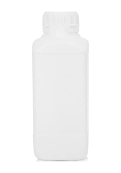 Numune Şişe Plastik Kare 1000 Ml. Kilit Kapaklı 50 Adet / Koli