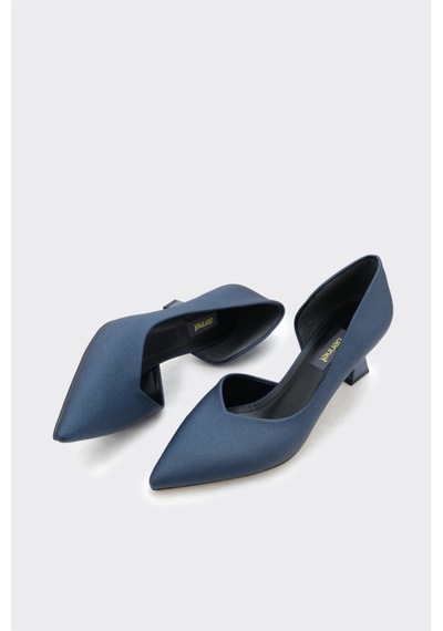 Derinet Kısa Topuk Saten Kadın Stiletto L.saten L.saten